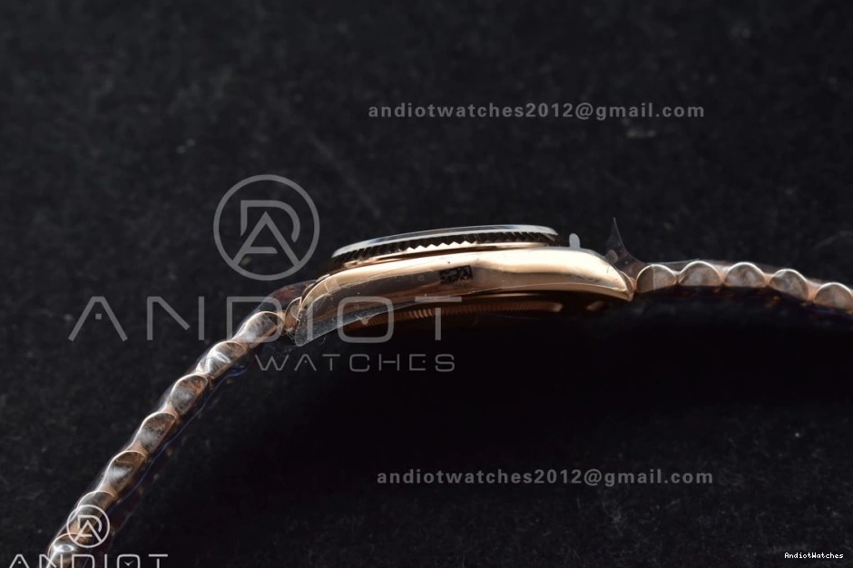 RG 36 V5 with Silver vr3255 DayDate 904L Edition Diamond (Gain EasyMatch Square on QF Steel President Bracelet Dial Best Weight) 675 1023